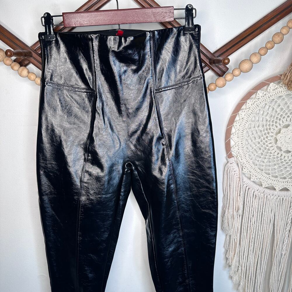 Spanx Patent Faux Leather High Waisted Leggings